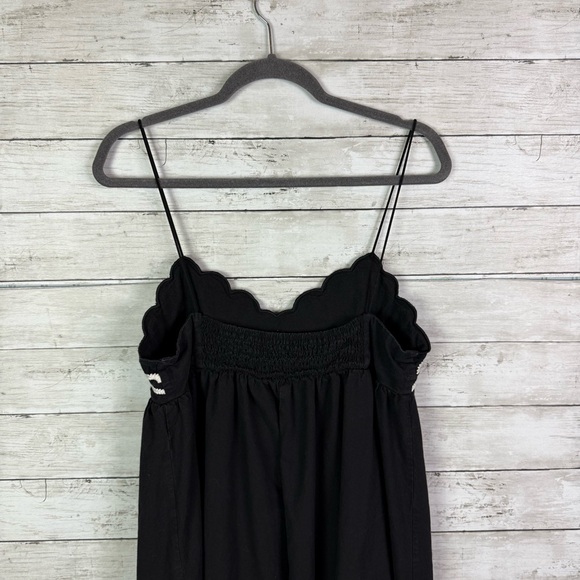 Commence Embroidered Shirred Spaghetti Strap Long Dress Size Large - Picture 3 of 4